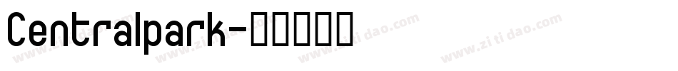 Centralpark字体转换