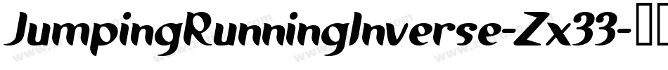 JumpingRunningInverse-Zx33字体转换