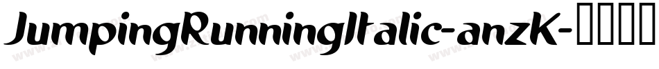 JumpingRunningItalic-anzK字体转换