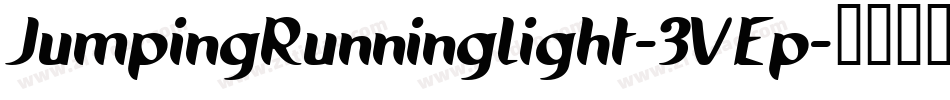 JumpingRunningLight-3VEp字体转换