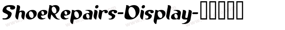 ShoeRepairs-Display字体转换