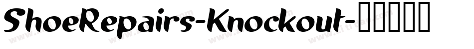 ShoeRepairs-Knockout字体转换