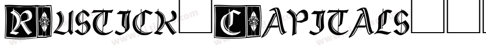Rustick_Capitals字体转换