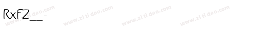 RxFZ__字体转换