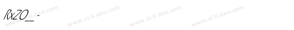 RxZO__字体转换