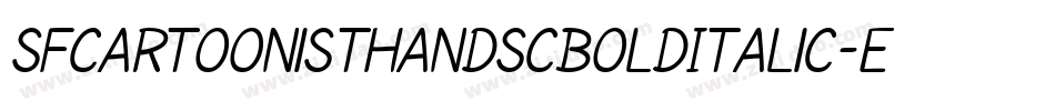 SfCartoonistHandScBoldItalic-e2zB字体转换