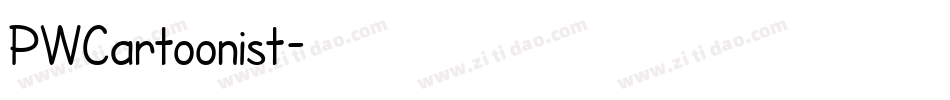 PWCartoonist字体转换