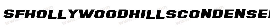 SfHollywoodHillsCondensedItalic-OqVd字体转换