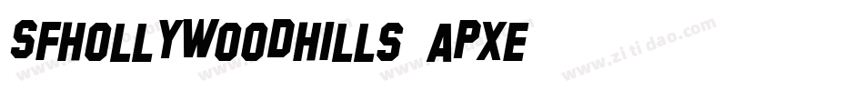 SfHollywoodHills-aPxE字体转换