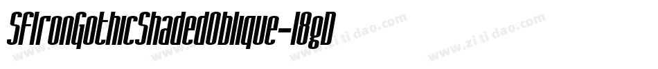 SfIronGothicShadedOblique-l8gD字体转换