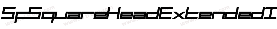 SfSquareHeadExtendedItalic-Yyly字体转换