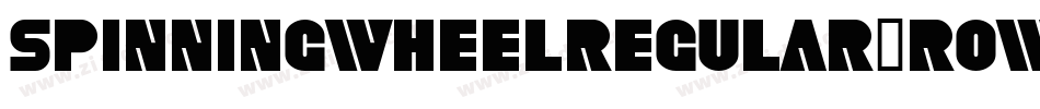 SpinningWheelRegular-rowp字体转换
