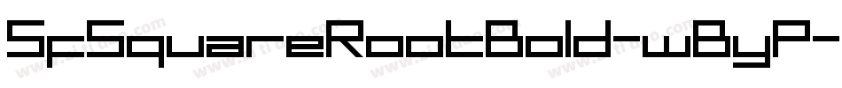 SfSquareRootBold-wByP字体转换 SfSquareRootBold-wByP字体转换
