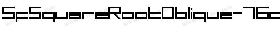 SfSquareRootOblique-76ow字体转换 SfSquareRootOblique-76ow字体转换
