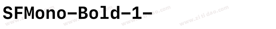 SFMono-Bold-1字体转换