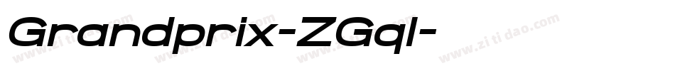 Grandprix-ZGql字体转换