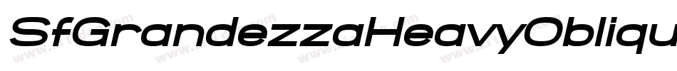 SfGrandezzaHeavyOblique-r467字体转换