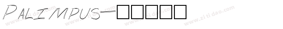 Palimpus字体转换