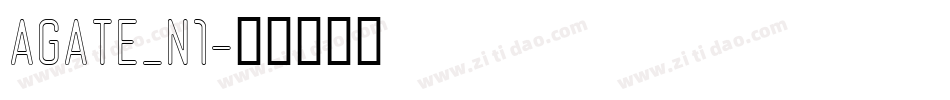 AGATE_N1字体转换