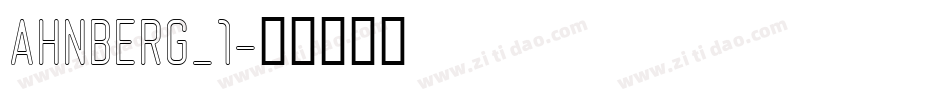 AHNBERG_1字体转换
