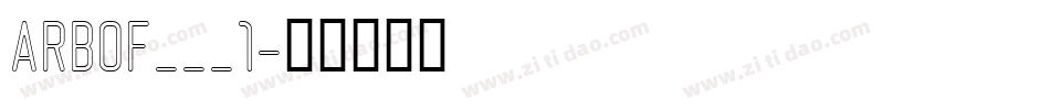ARBOF___1字体转换