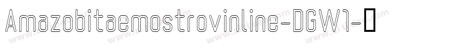 Amazobitaemostrovinline-DGW1字体转换