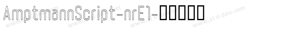 AmptmannScript-nrE1字体转换