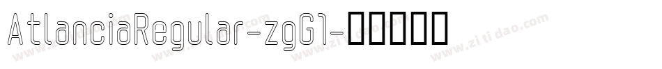 AtlanciaRegular-zgG1字体转换