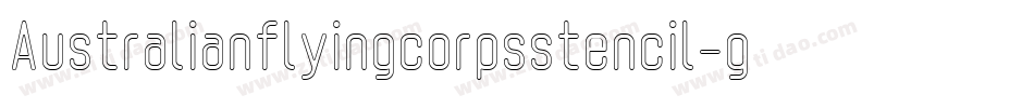 Australianflyingcorpsstencil-gpR1字体转换