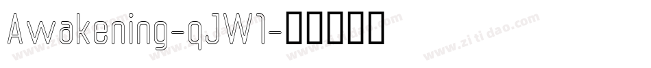 Awakening-qJW1字体转换