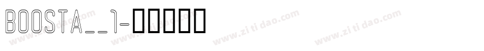 BOOSTA__1字体转换