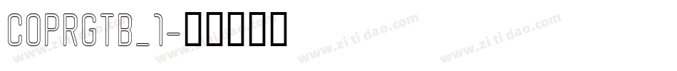 COPRGTB_1字体转换
