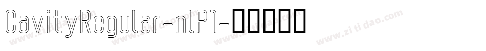 CavityRegular-nlP1字体转换