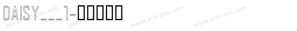 DAISY___1字体转换