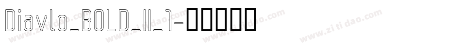 Diavlo_BOLD_II_1字体转换