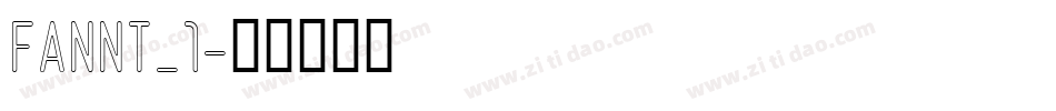FANNT_1字体转换