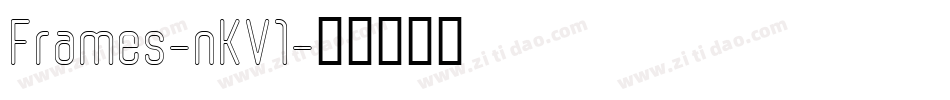 Frames-nKV1字体转换