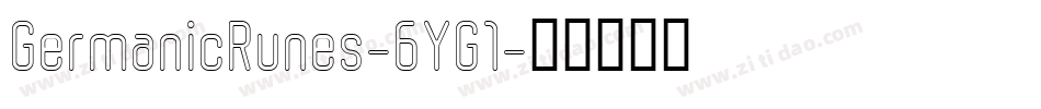 GermanicRunes-6YG1字体转换