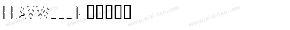 HEAVW___1字体转换