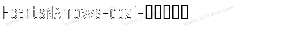 HeartsNArrows-qoz1字体转换