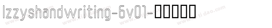 Izzyshandwriting-6vO1字体转换