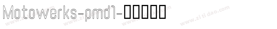 Motowerks-pmd1字体转换