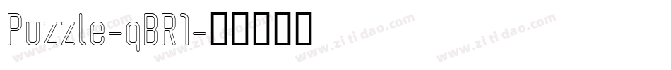 Puzzle-qBR1字体转换