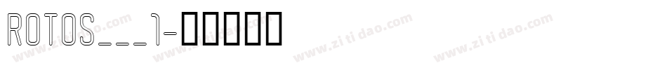 ROTOS___1字体转换