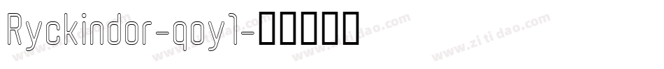 Ryckindor-qoy1字体转换