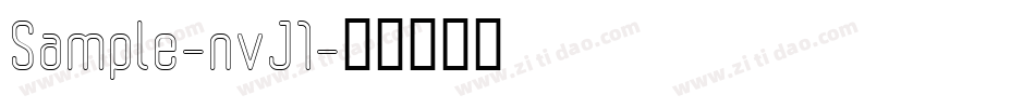 Sample-nvJ1字体转换