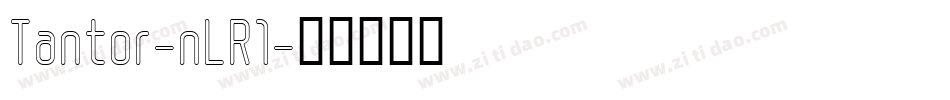Tantor-nLR1字体转换