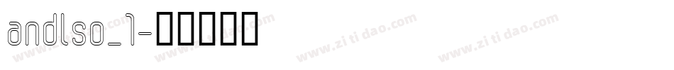 andlso_1字体转换