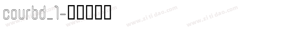 courbd_1字体转换