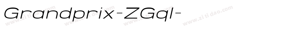 Grandprix-ZGql字体转换
